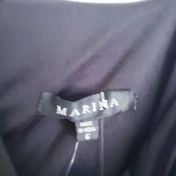 Marina Black Bead and Fringe Gatsby Mini Dress - Picture 7 of 12